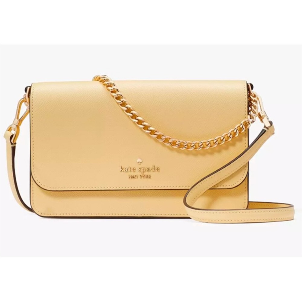 Kate Spade Floral Yellow Crossbody Bag